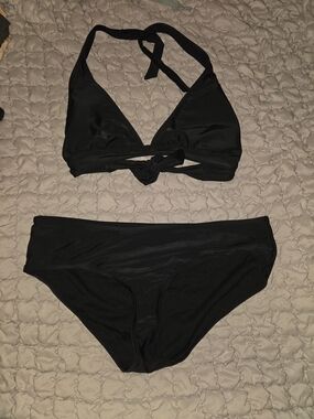 Old Navy Black Two-Piece Bikini Set